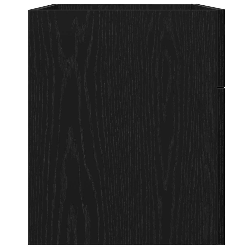 Badevaskskap Sort Eik 80x38,5x46 cm laget av tre