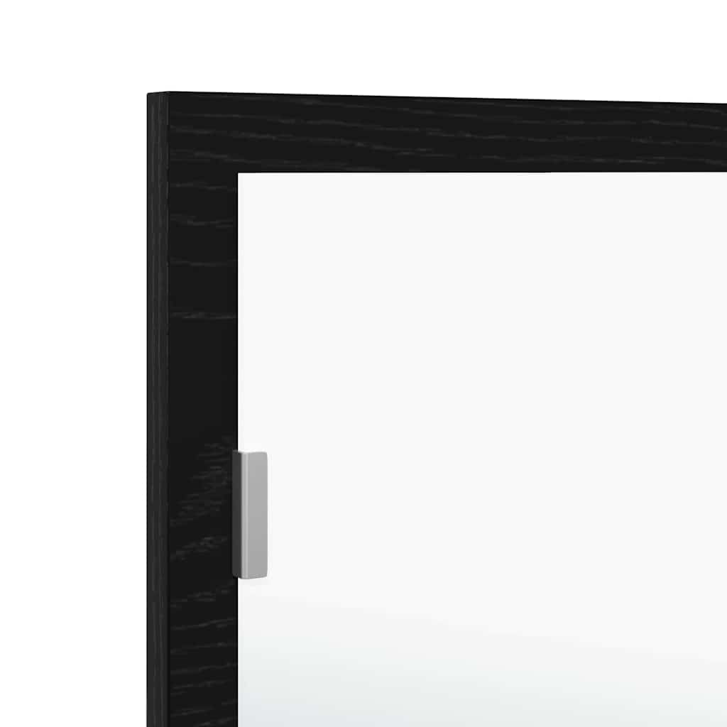 Baderomsspeil LED Badspeil i Svart Eik 100x8,5x37 cm