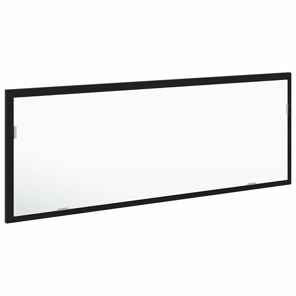 Baderomsspeil LED Badspeil i Svart Eik 100x8,5x37 cm