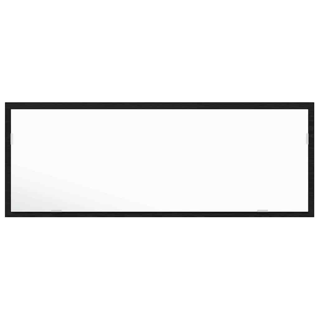 Baderomsspeil LED Badspeil i Svart Eik 100x8,5x37 cm