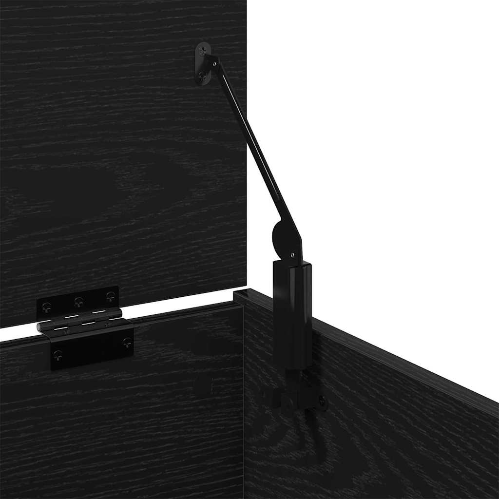 Oppbevaringskiste i Svart Eik 84x42x46 cm