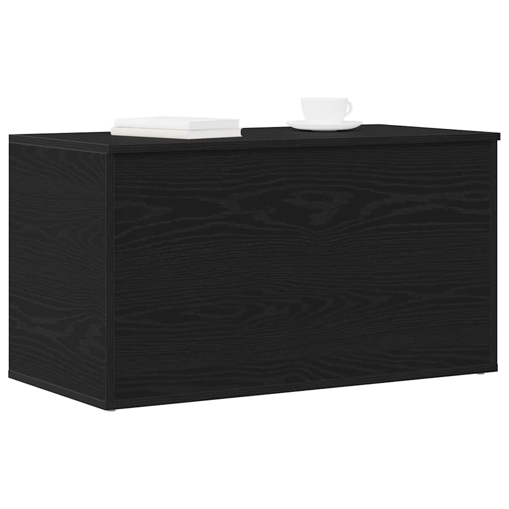 Oppbevaringskiste i Svart Eik 84x42x46 cm