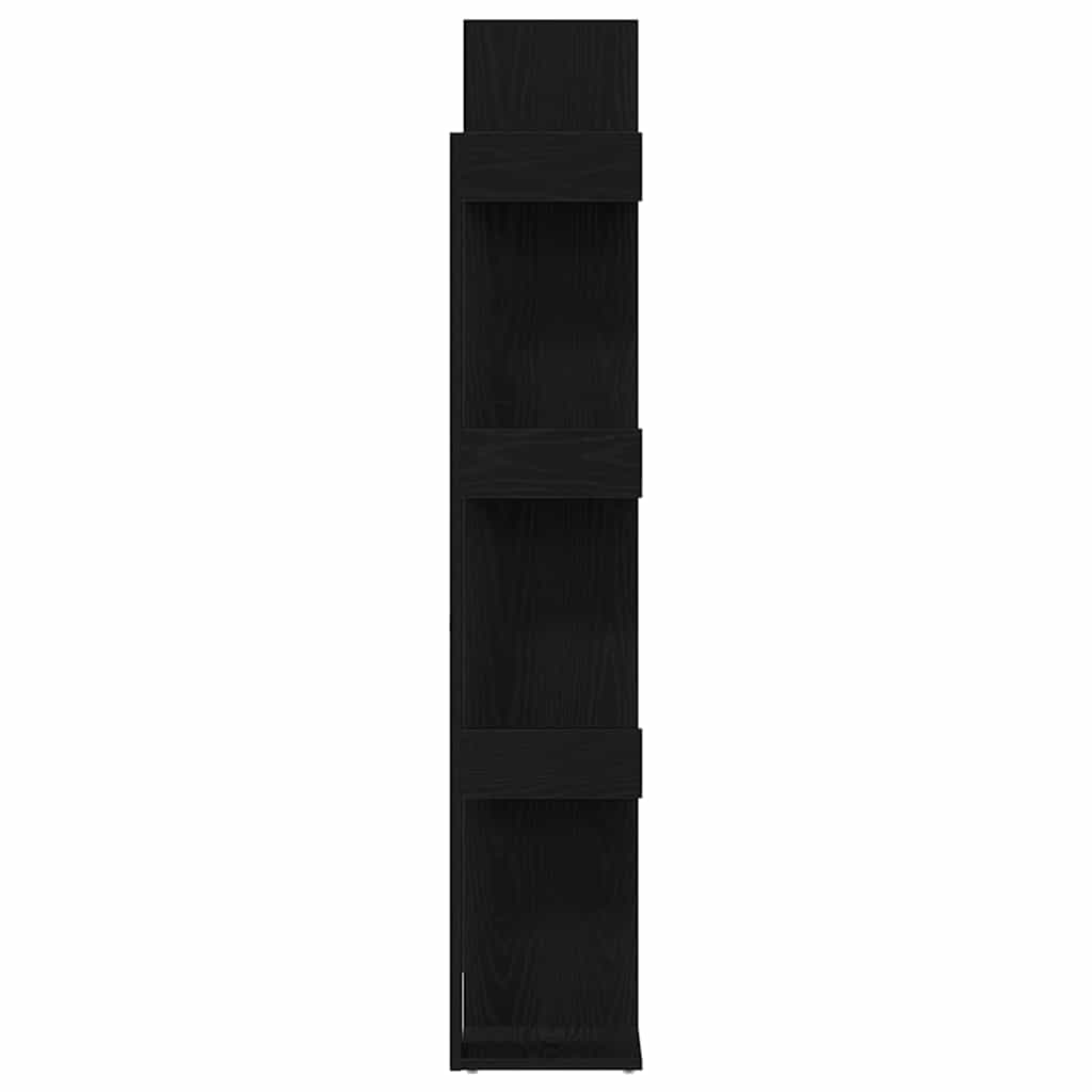Bokhylle Svart Eik 86x25,5x140 cm Lagd av Tre