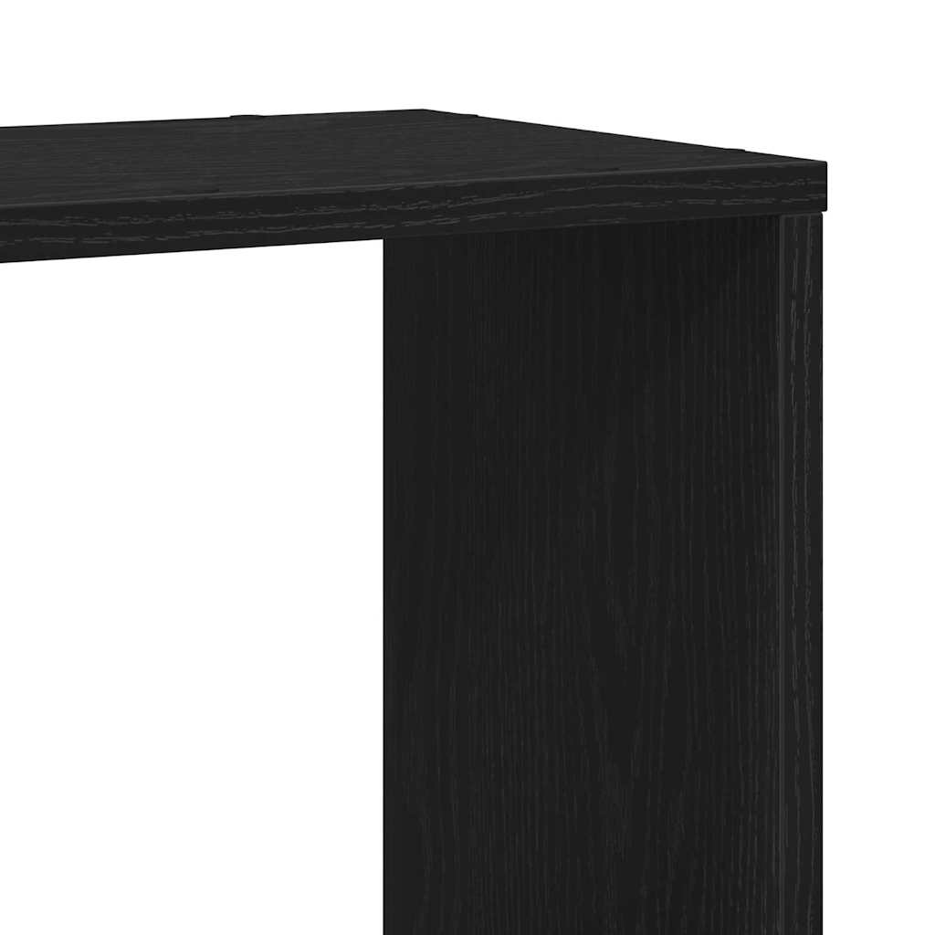 Bokhylle Svart Eik 100x24x155 cm Laget av Tre