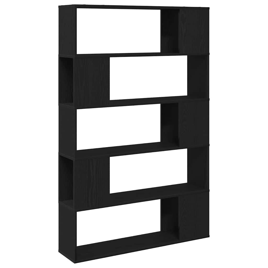 Bokhylle Svart Eik 100x24x155 cm Laget av Tre