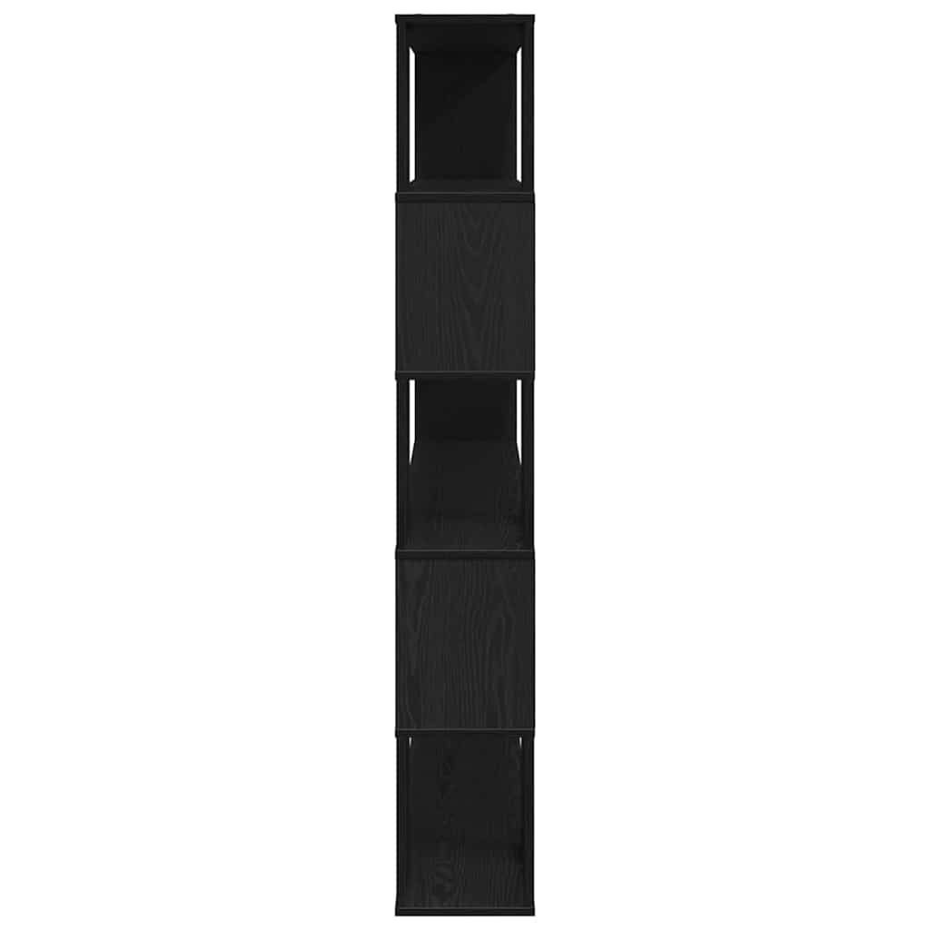 Bokhylle Svart Eik 100x24x155 cm Laget av Tre