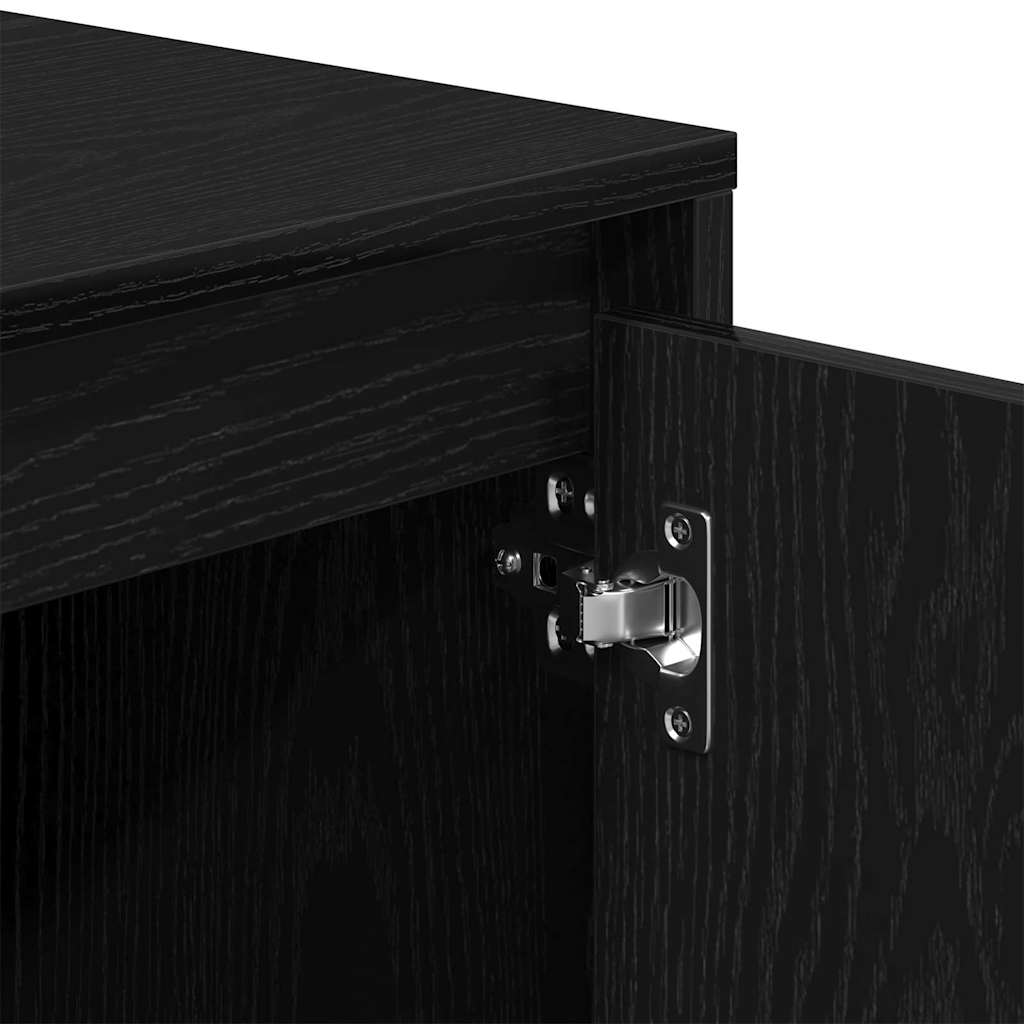 TV-Møbel Svart Eik TV-benk 102x37,5x52,5 cm,