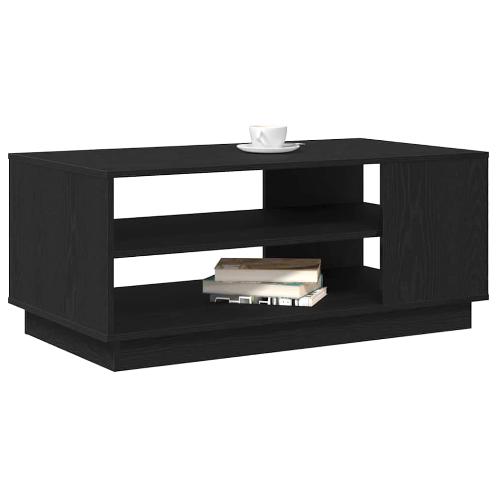 Svart Eik Kaffebord 102x55x43 cm Laget av Ingeniørtre