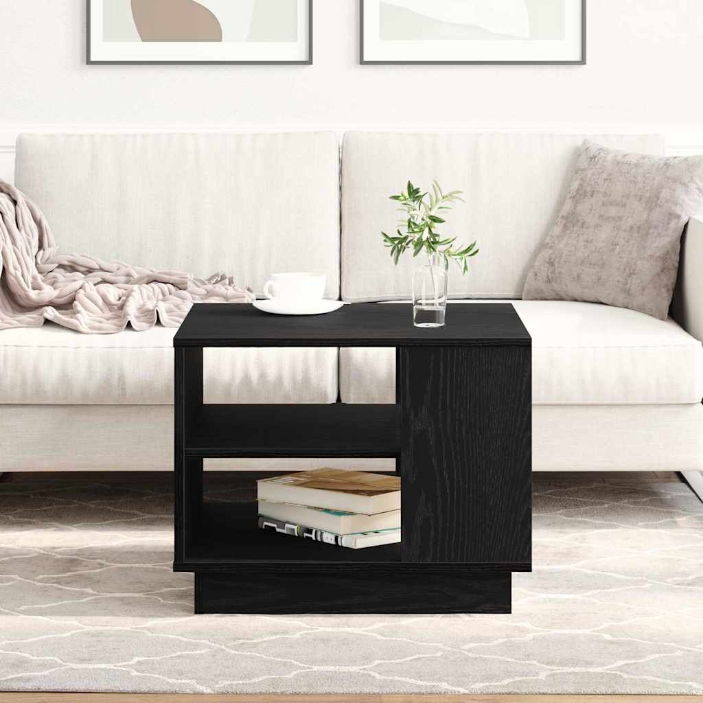 Svart Eik Kaffebord 55x55x42 cm Laget av Konstruert Tre