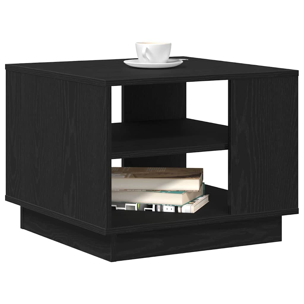 Svart Eik Kaffebord 55x55x42 cm Laget av Konstruert Tre