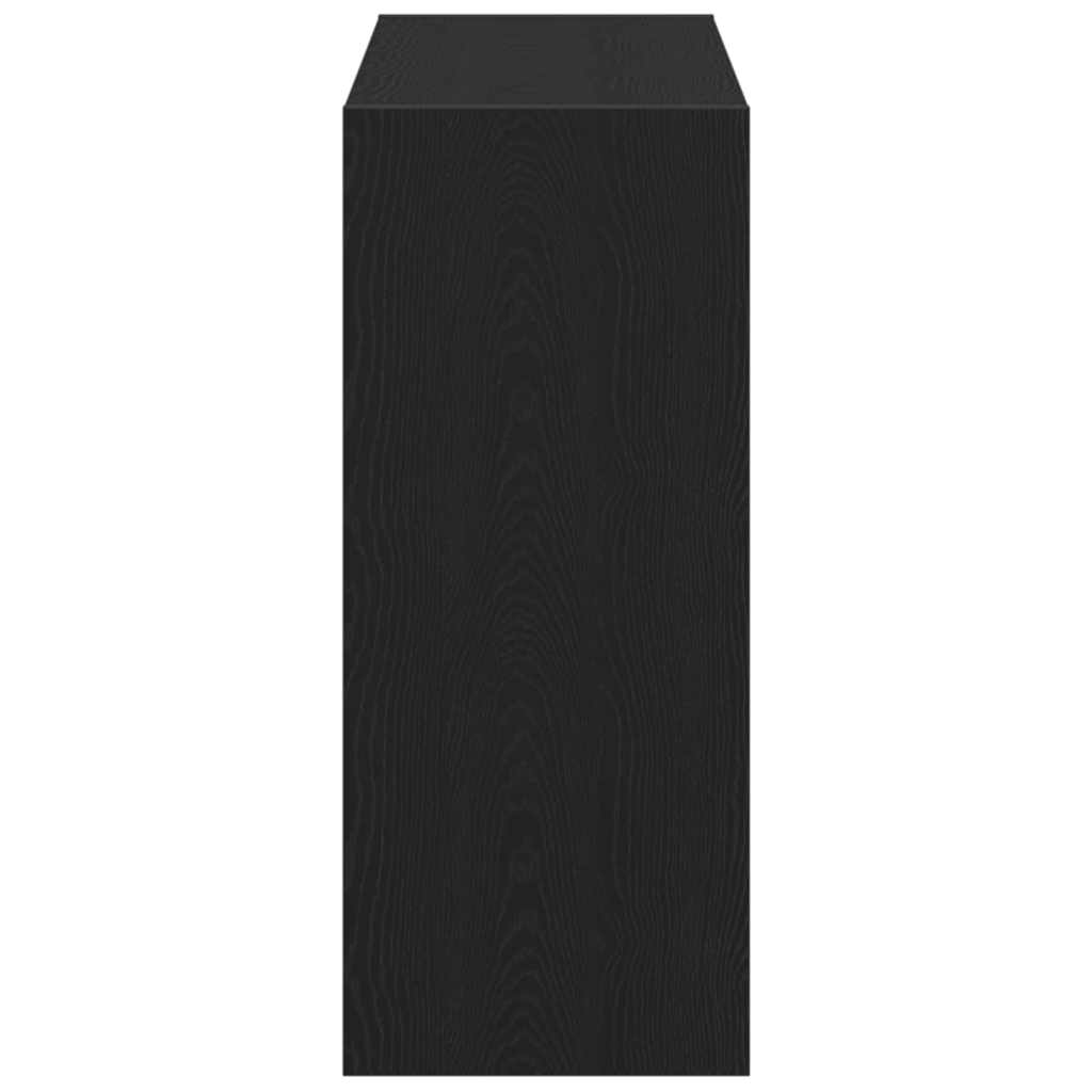 Svart Eik Bokskap - 80x30x72 cm