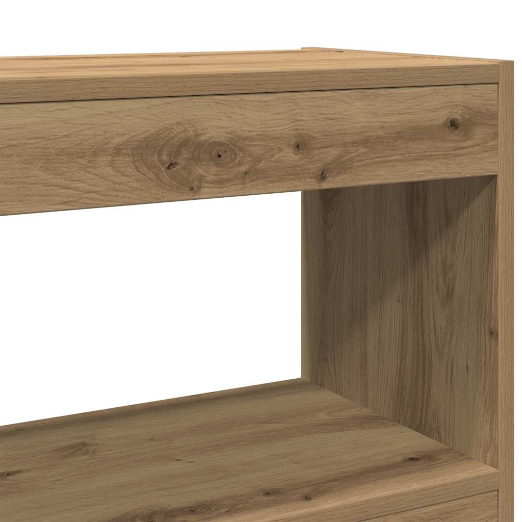 Bokhylle/Romdeler - Artisan Eik - 100x30x72 cm - Laget av konstruert tre