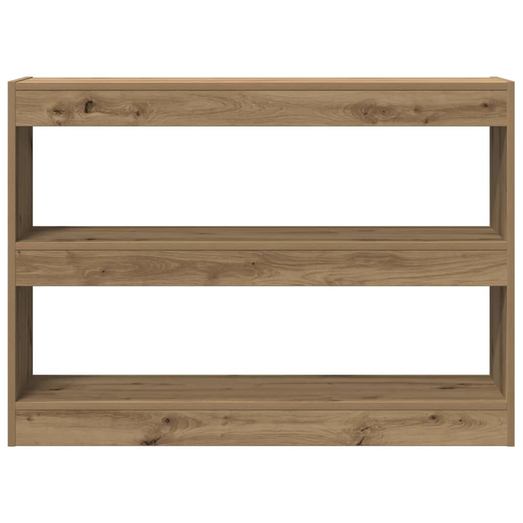 Bokhylle/Romdeler - Artisan Eik - 100x30x72 cm - Laget av konstruert tre