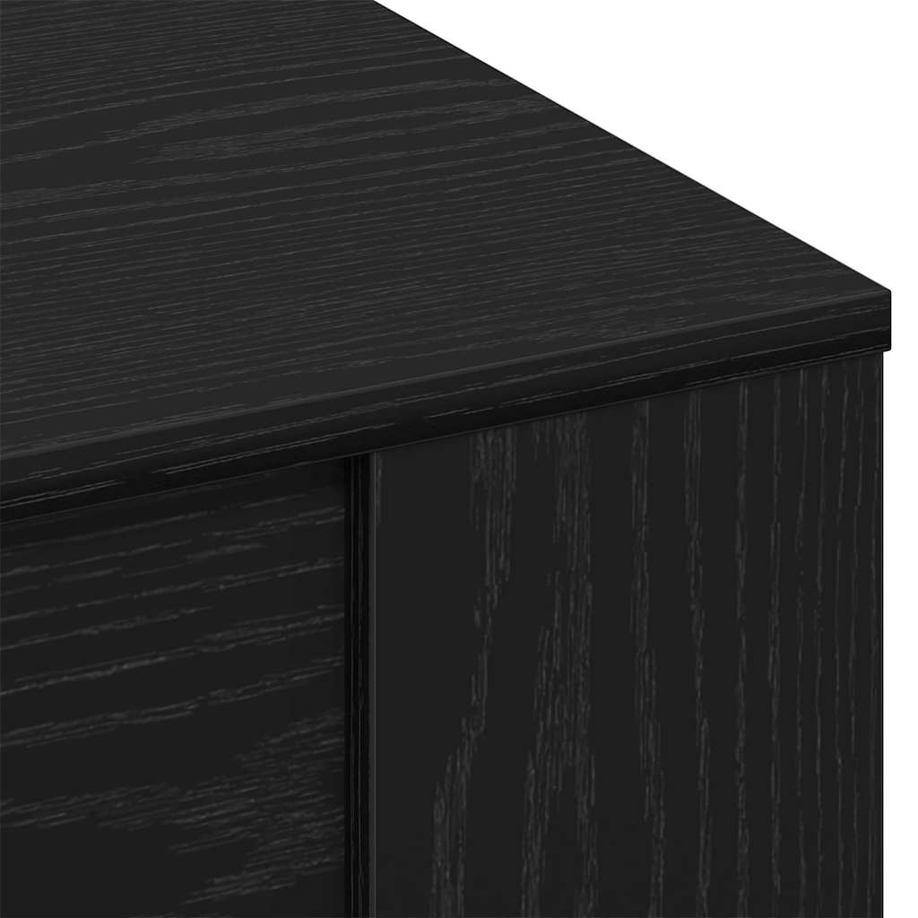 Svart Eik Kaffe Bord 55.5x55x45 cm Laget av Konstruert Tre