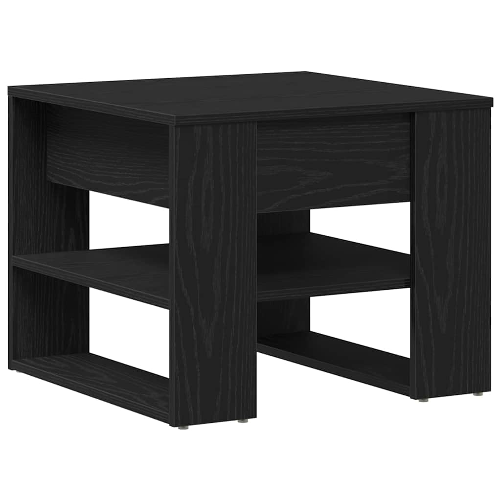 Svart Eik Kaffe Bord 55.5x55x45 cm Laget av Konstruert Tre