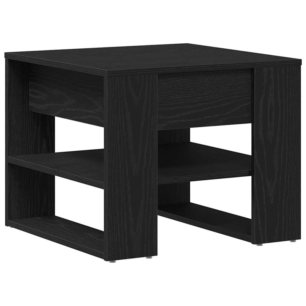 Svart Eik Kaffe Bord 55.5x55x45 cm Laget av Konstruert Tre