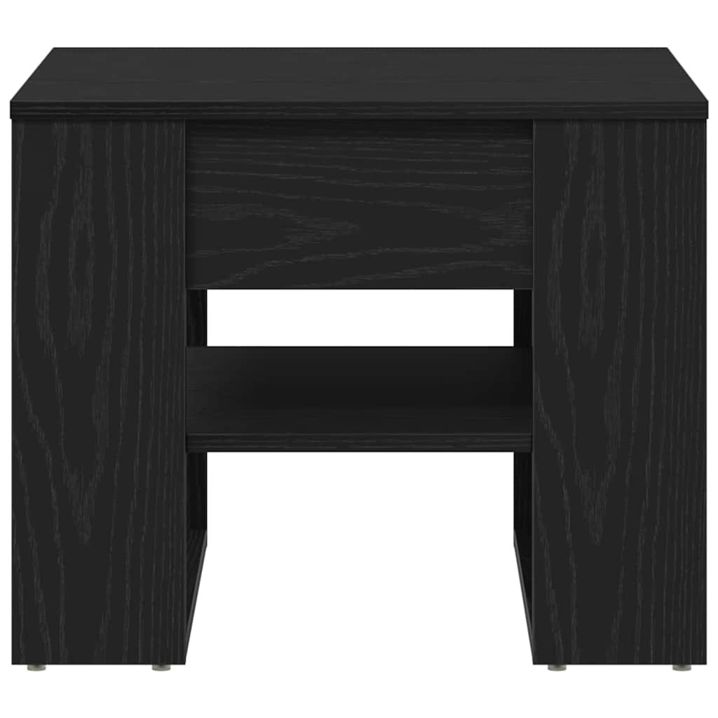 Svart Eik Kaffe Bord 55.5x55x45 cm Laget av Konstruert Tre