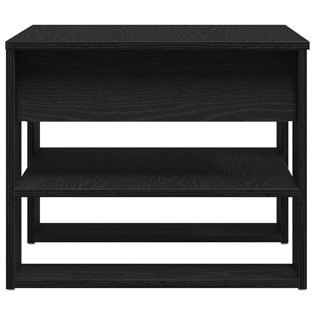 Svart Eik Kaffe Bord 55.5x55x45 cm Laget av Konstruert Tre