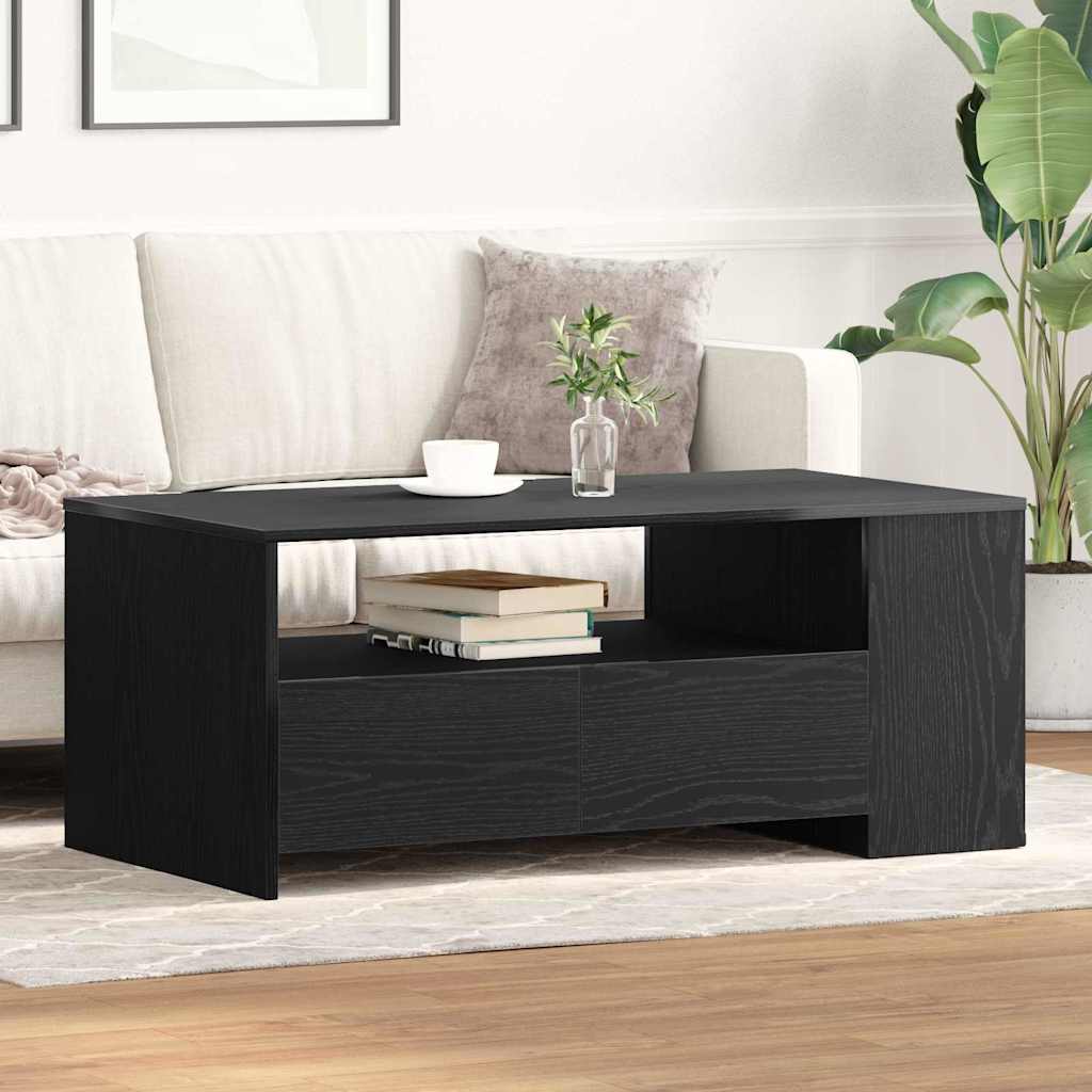 Svart Eik Kaffebord 102x55x43.5 cm Laget av Ingeniørtre