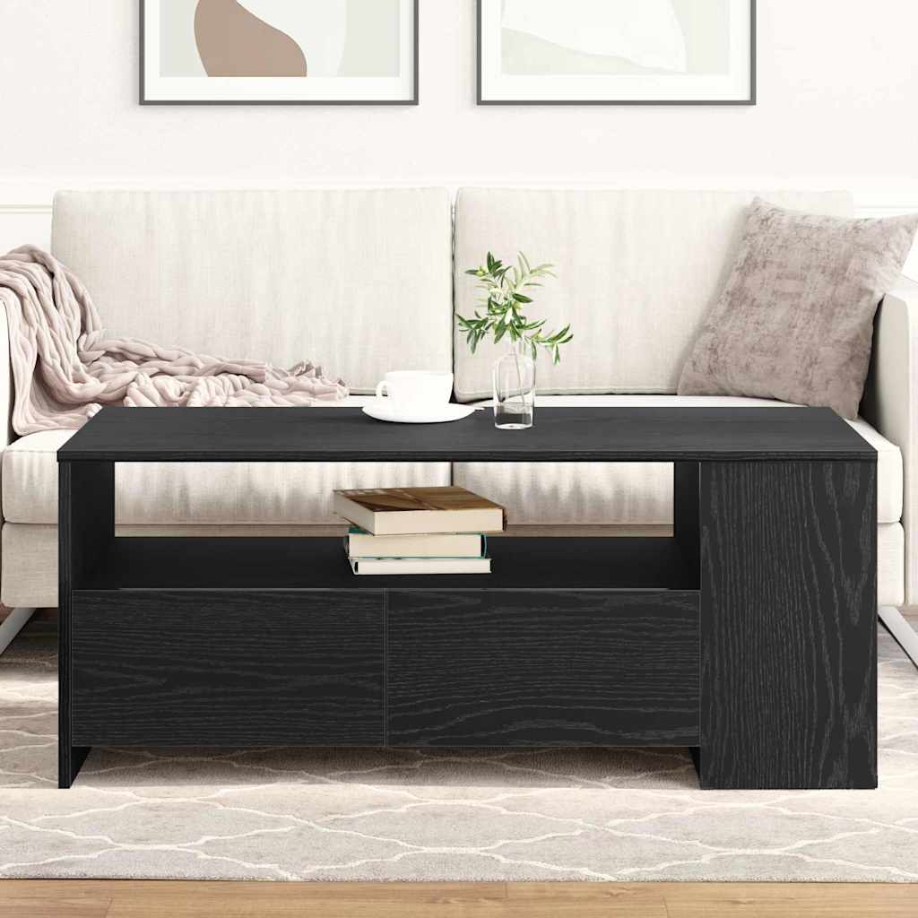 Svart Eik Kaffebord 102x55x43.5 cm Laget av Ingeniørtre