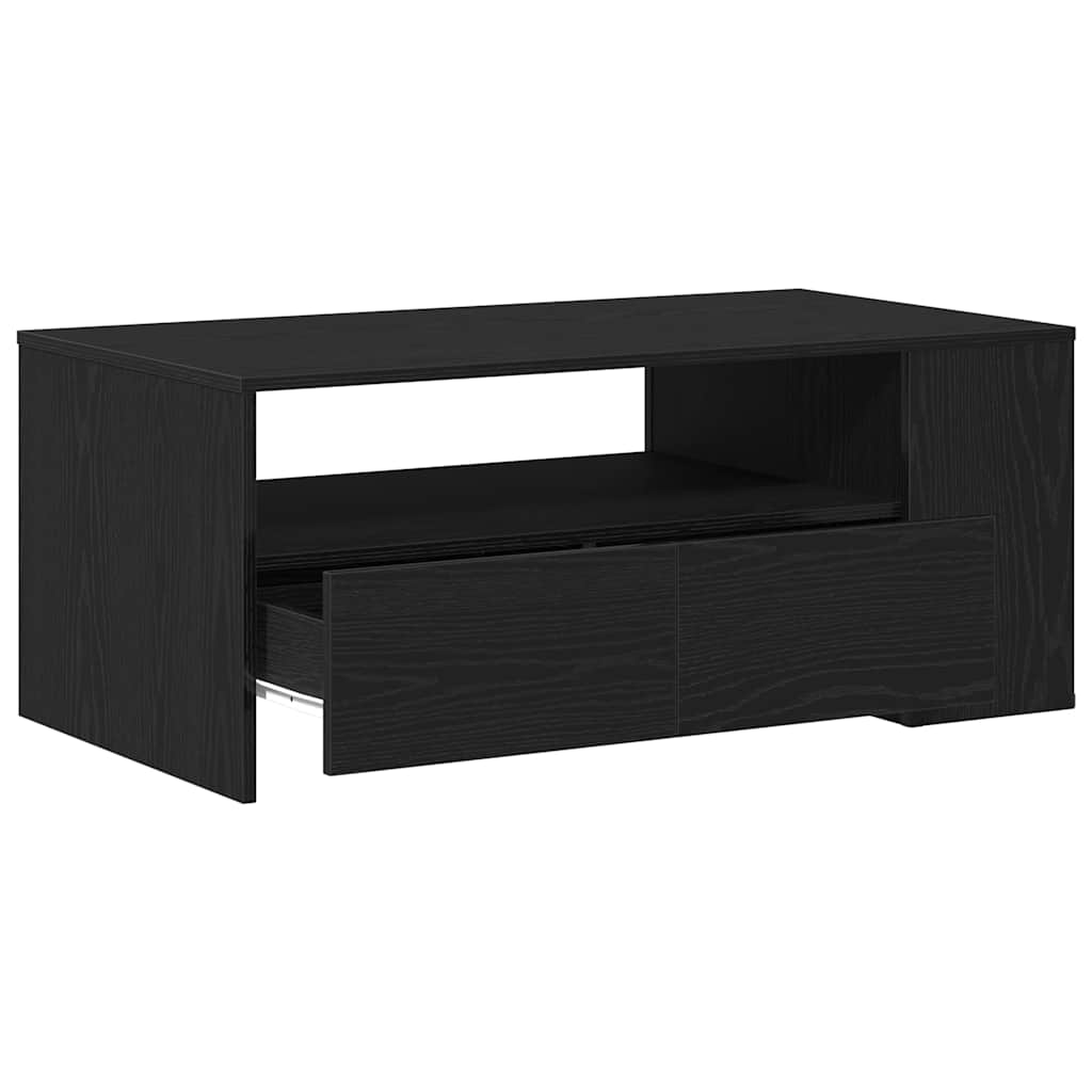 Svart Eik Kaffebord 102x55x43.5 cm Laget av Ingeniørtre