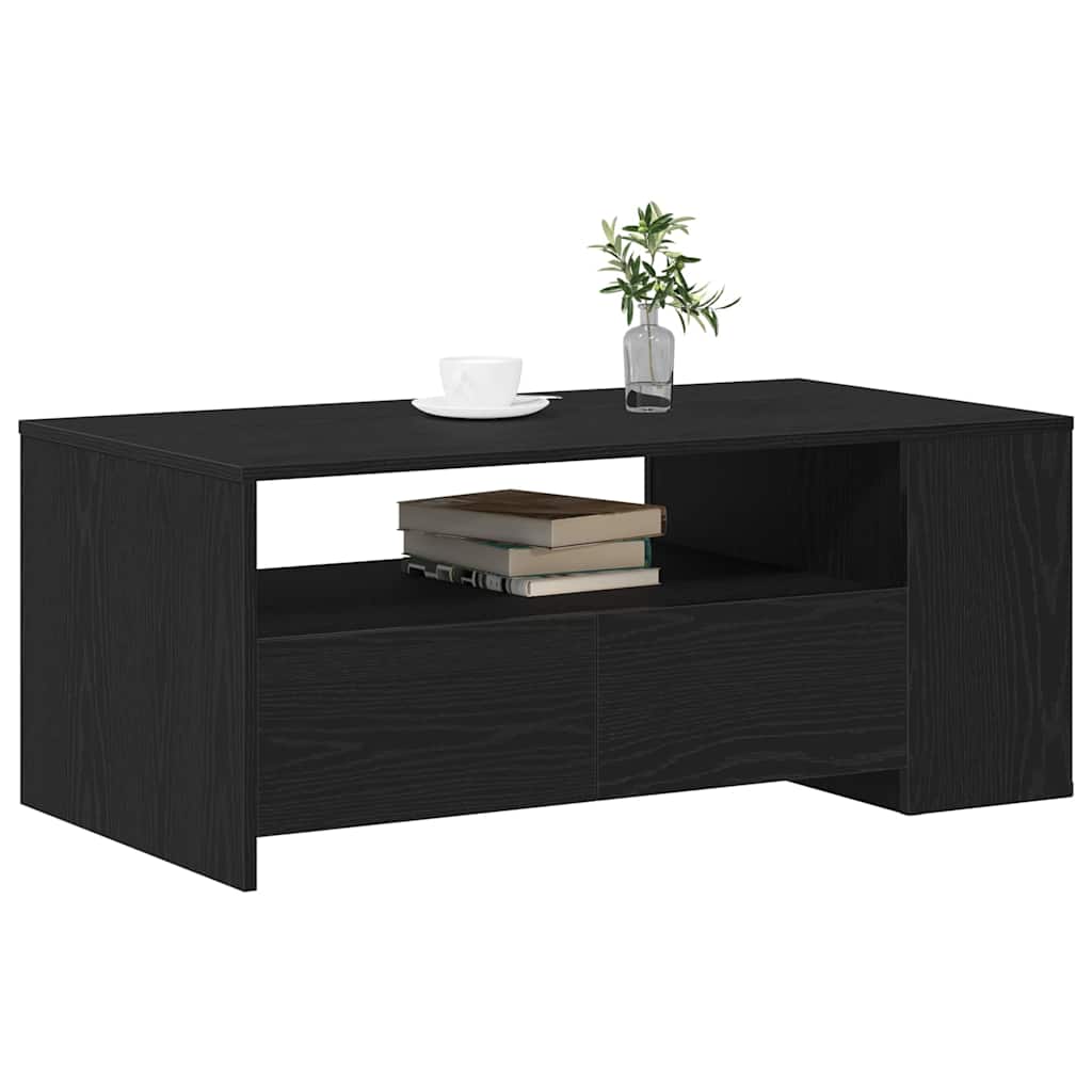 Svart Eik Kaffebord 102x55x43.5 cm Laget av Ingeniørtre