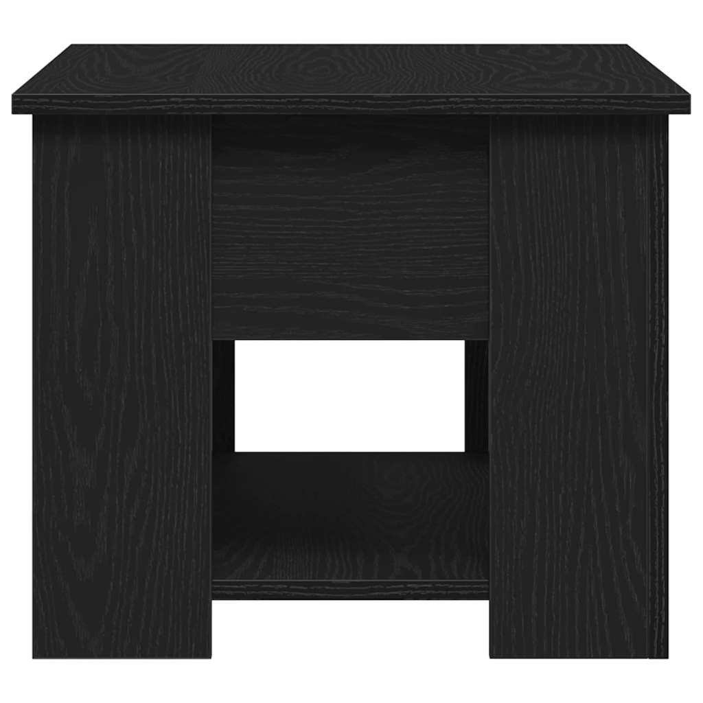 Svart Eik Kaffebord 79x49x41 cm Laget av konstruert tre