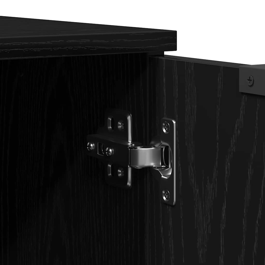 TV-Møbel Svart Eik TV-skap 102x35x36,5 cm