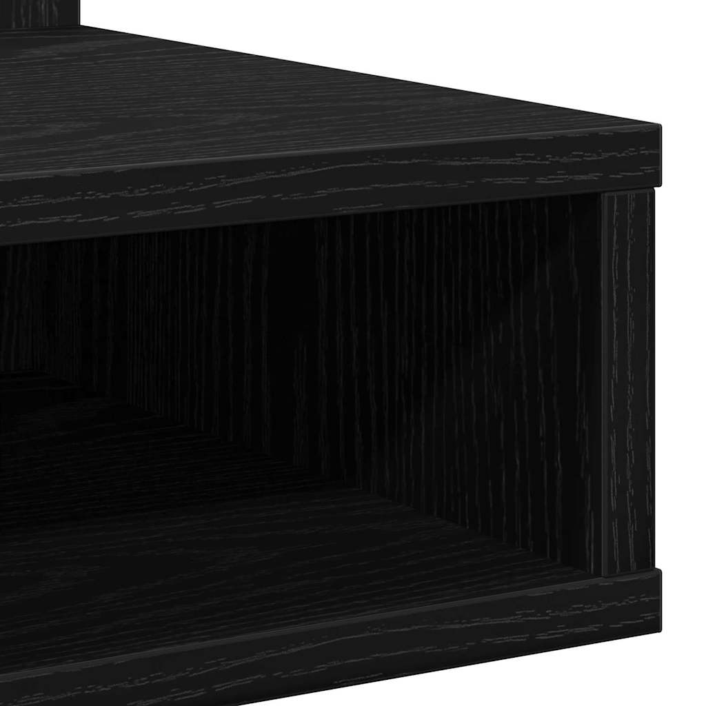 Baderomsspeil LED Speilkabinett i Svart Eik - 90x31.5x62 cm