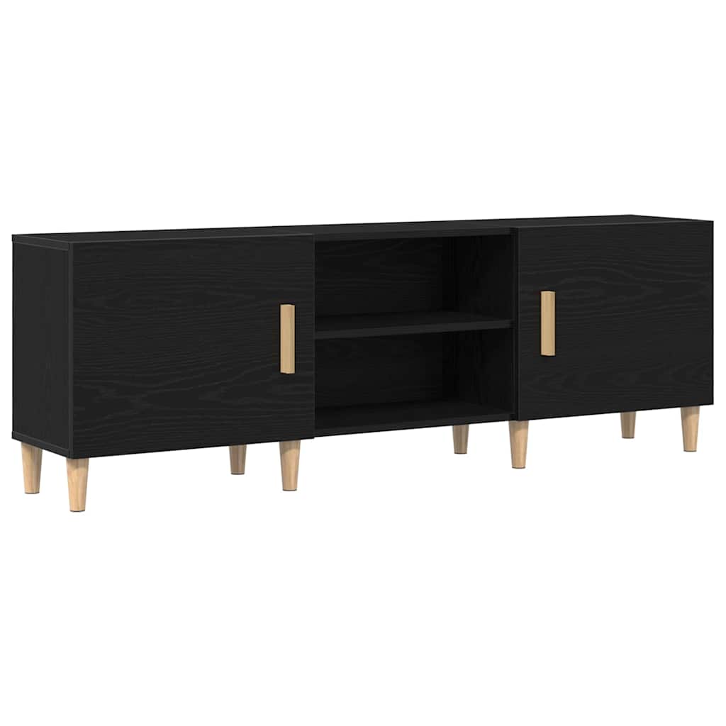 TV-Møbel Svart Eik TV Stativ -, 150x30x50 cm,