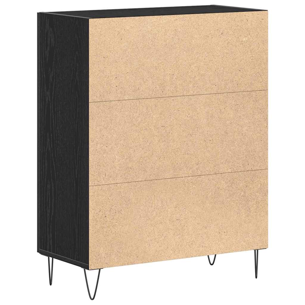 Skjenk Svart Eik 69,5x34x90 cm