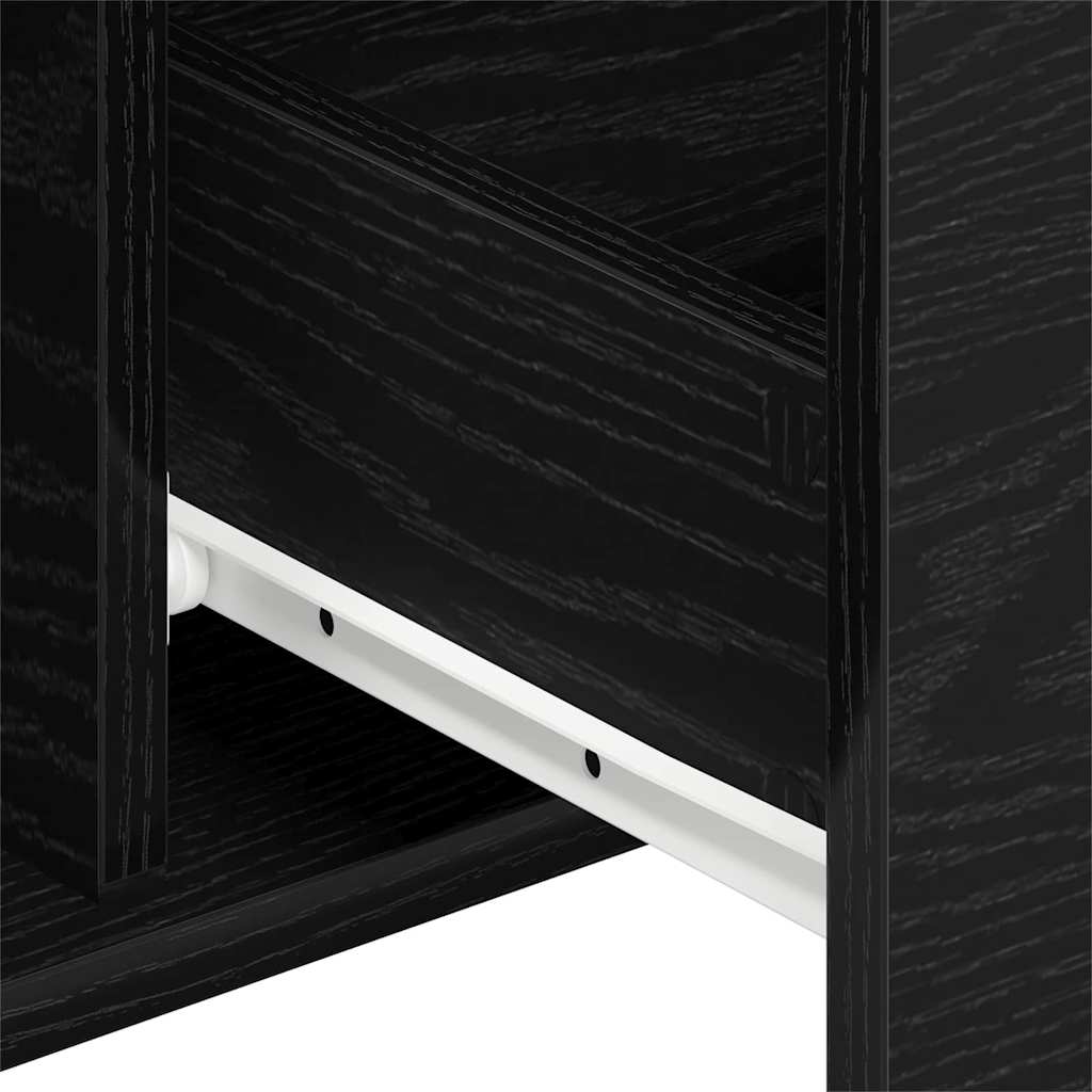 Skjenk Svart Eik 104x35x70 cm