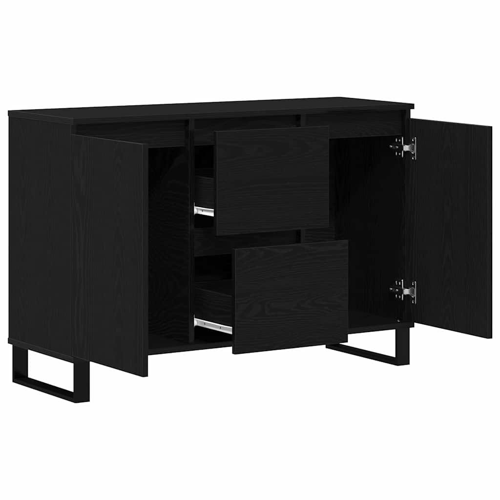 Skjenk Svart Eik 104x35x70 cm