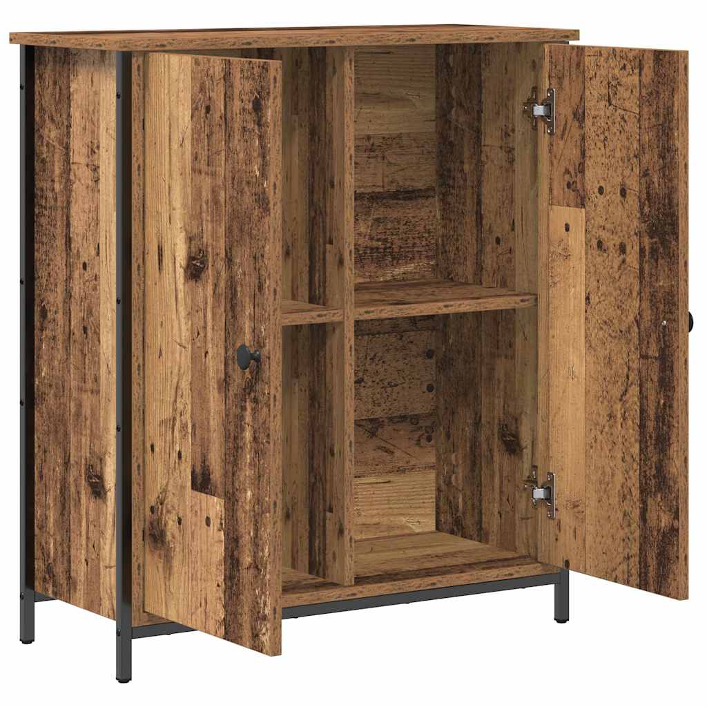 Skjenk Gammelt Tre 70x30x80 cm Støpt tre