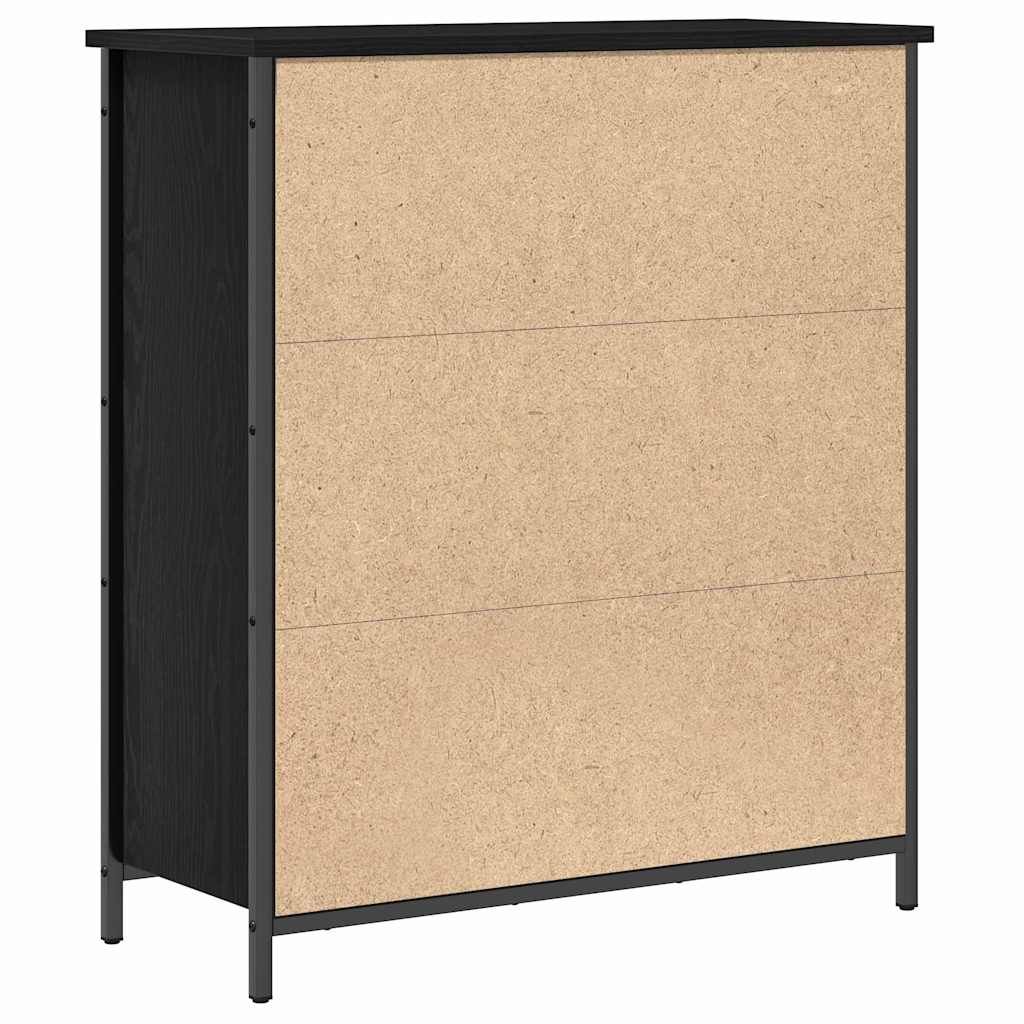 Skjenk Svart Eik 70x30x80 cm