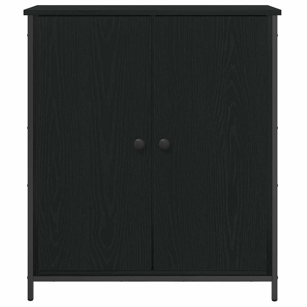 Skjenk Svart Eik 70x30x80 cm