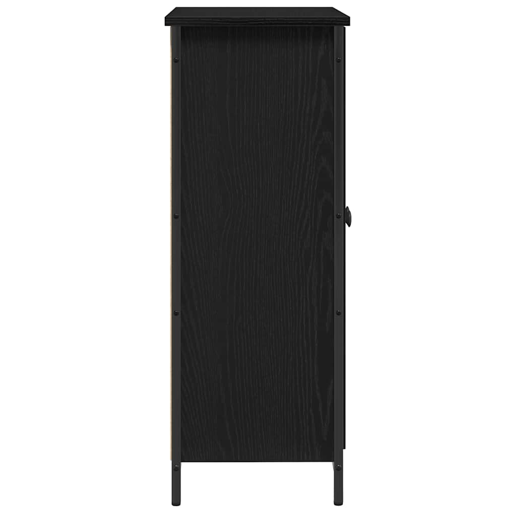 Skjenk Svart Eik 70x30x80 cm