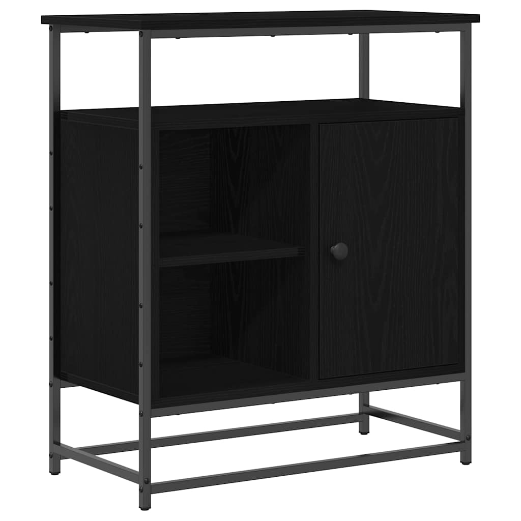 Skjenk Svart Eik 69x35x80 cm