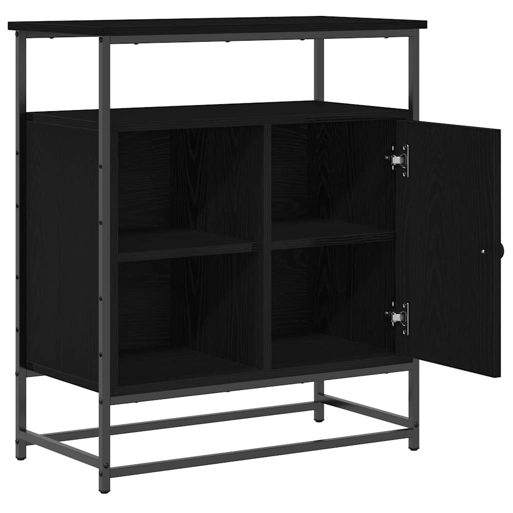 Skjenk Svart Eik 69x35x80 cm