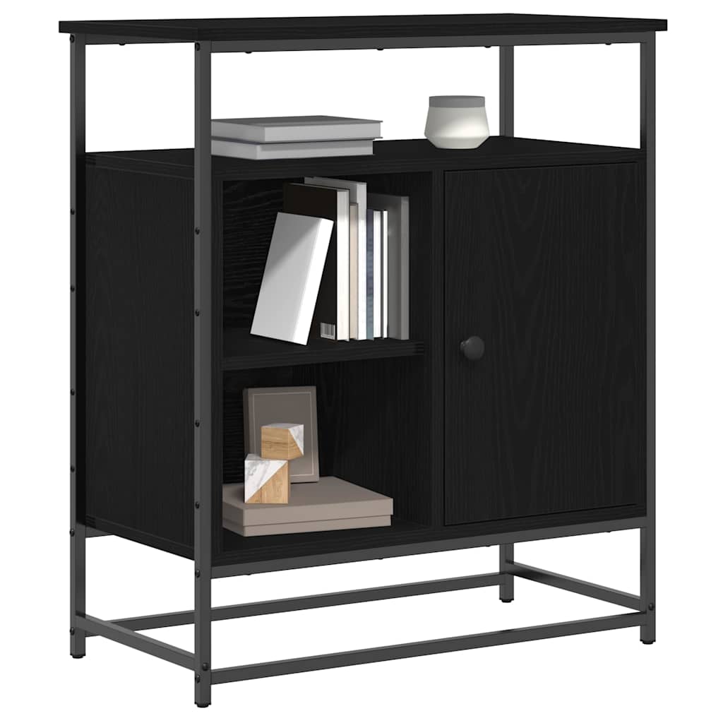 Skjenk Svart Eik 69x35x80 cm
