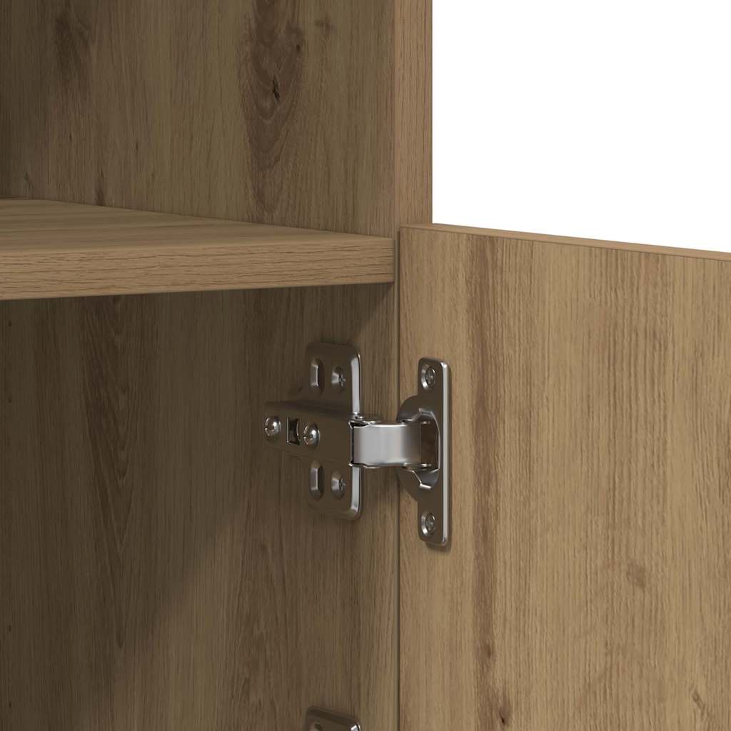 Skjenk Artisan Eik med LED Lys 60,5x37x67 cm