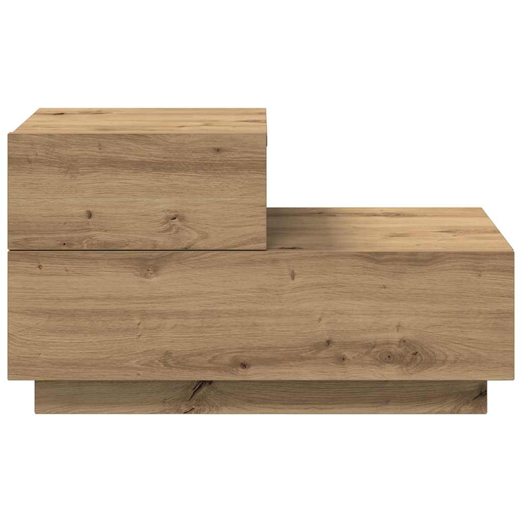 Nattbord Sengbord Artisan Eik med LED 100x36x49 cm