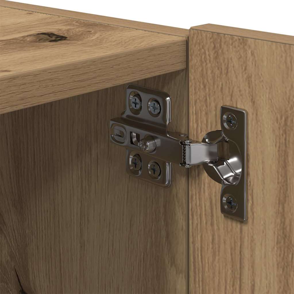 TV-Møbel Artisan Eik TV Veggskap med LED-lamper 100x35x31 cm