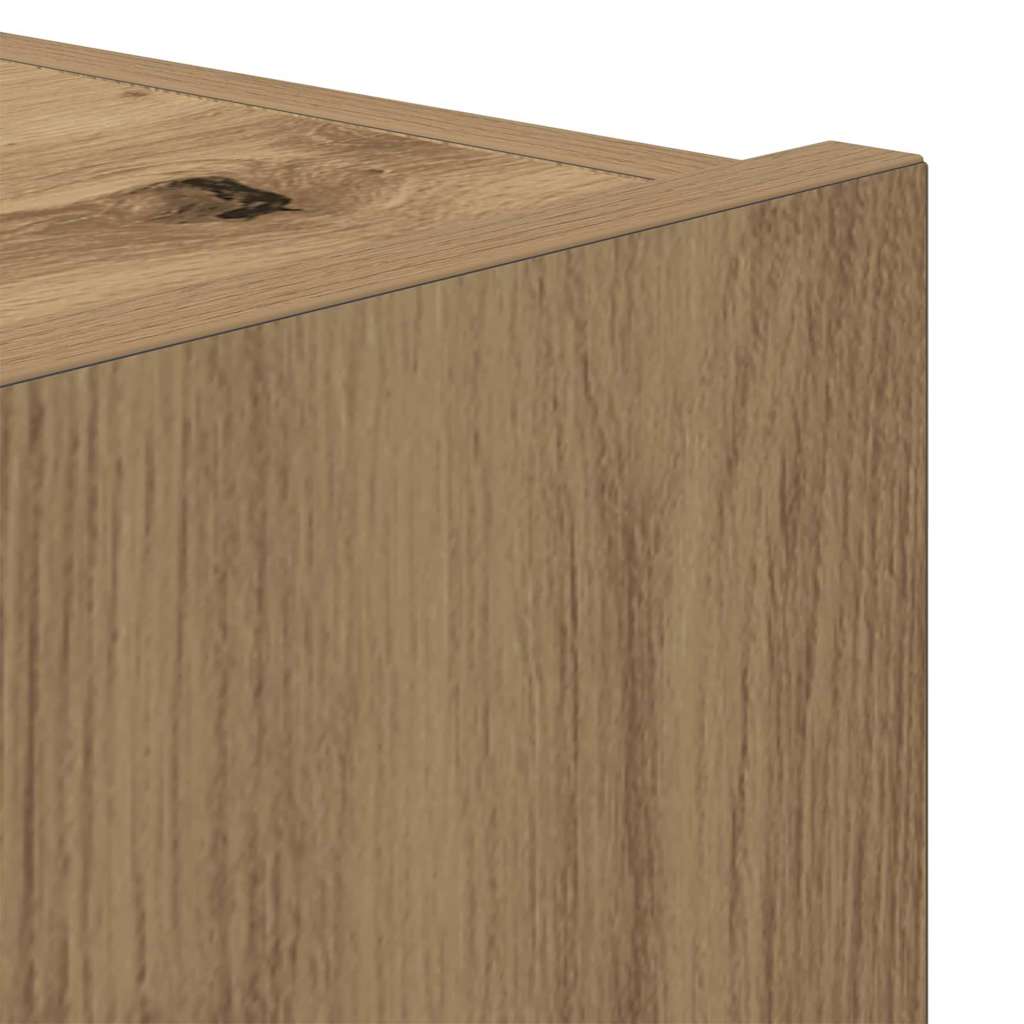 TV-Møbel Artisan Eik TV Veggskap med LED-lamper 100x35x31 cm