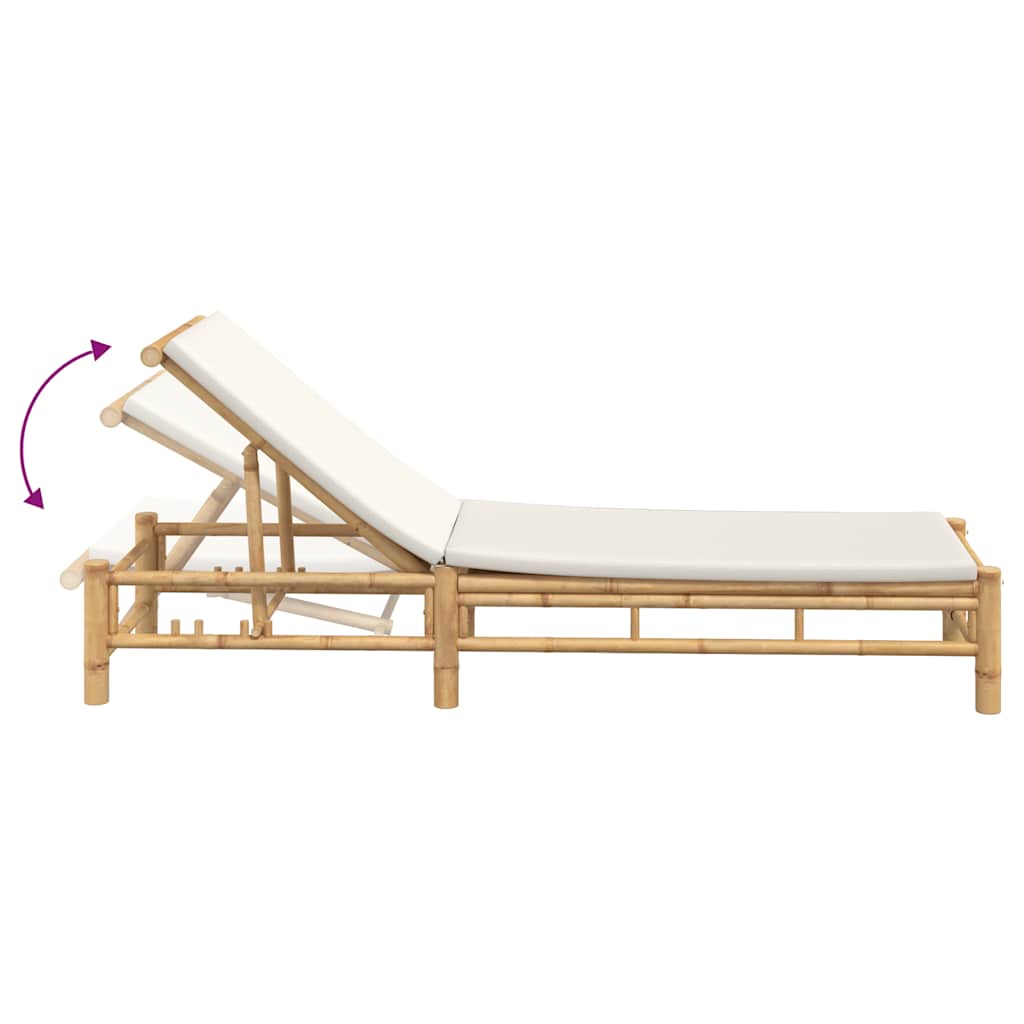 solseng Tre med puter 55x199x30 cm bambus