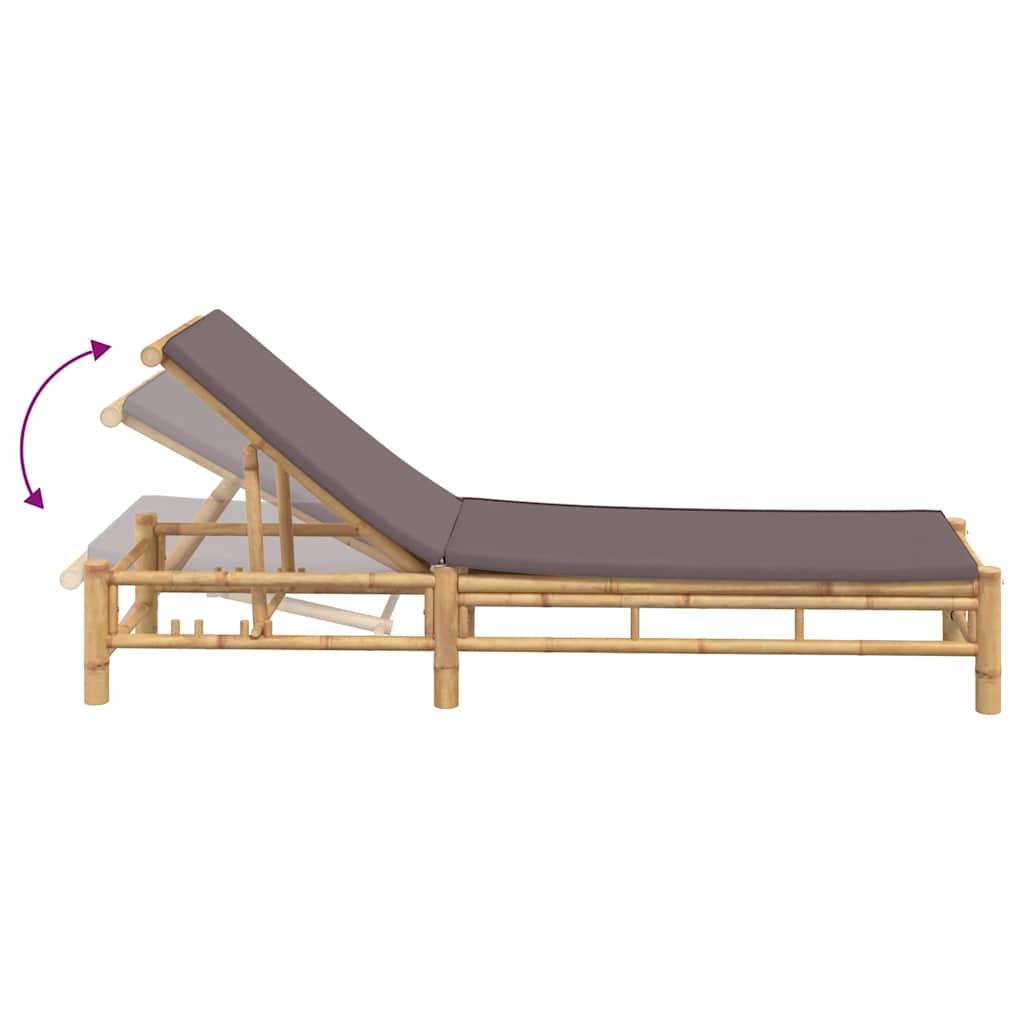 solseng Tre med puter 55x199x30 cm bambus