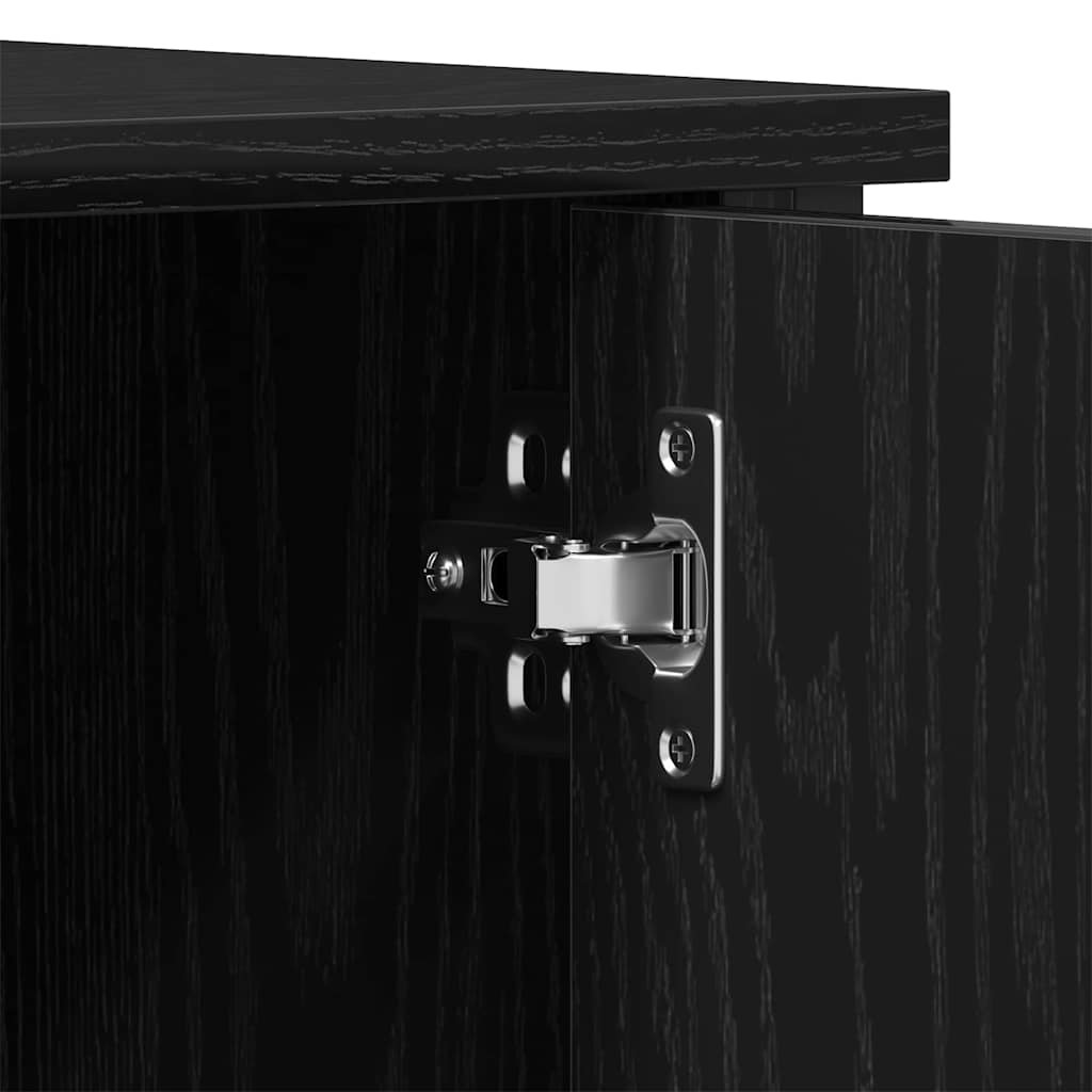 TV-Møbel Svart Eik TV-benk 100x40x50 cm