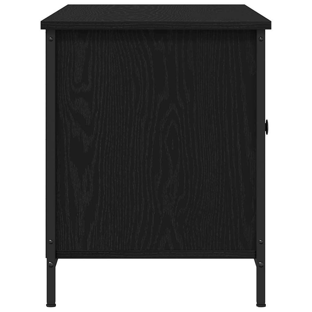 TV-Møbel Svart Eik TV-benk 100x40x50 cm
