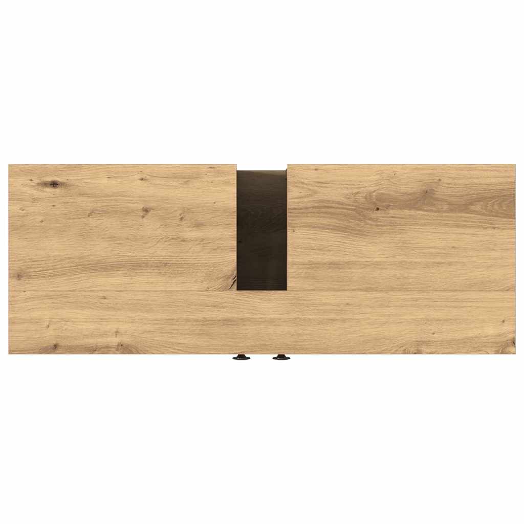 Baderomsskap i kunstig eik 80x30x60 cm