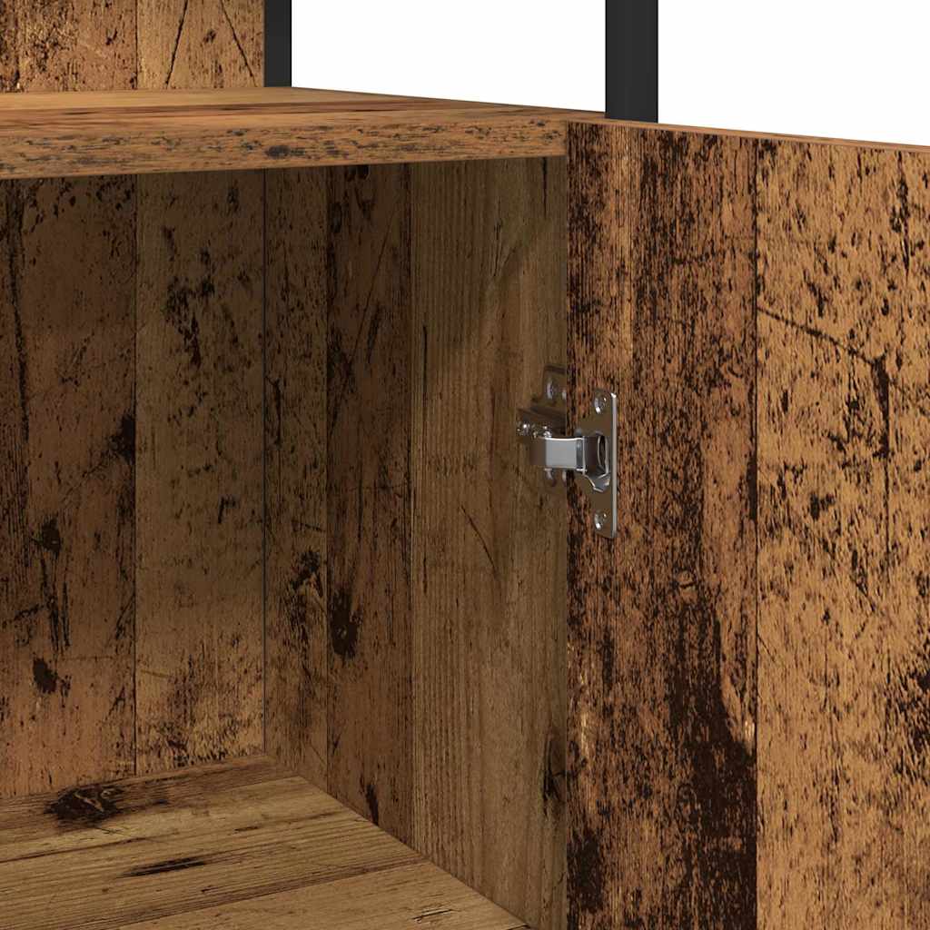 Badekabinet Gammelt Tre 33x33x185,5 cm Teknisk Tre